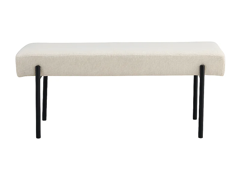 Panca Swindon, Bianco, 100x36x42,5 cm, EPIKASA