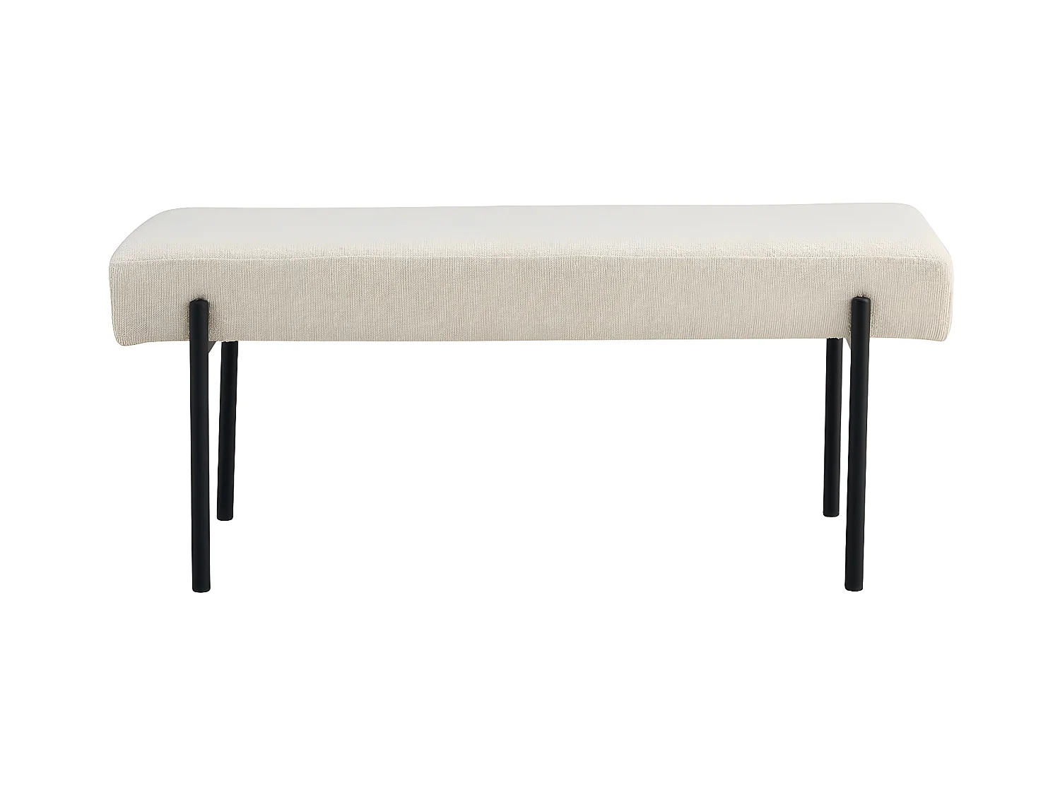 Banc Swindon, Blanc, 100x36x42,5 cm, EPIKASA