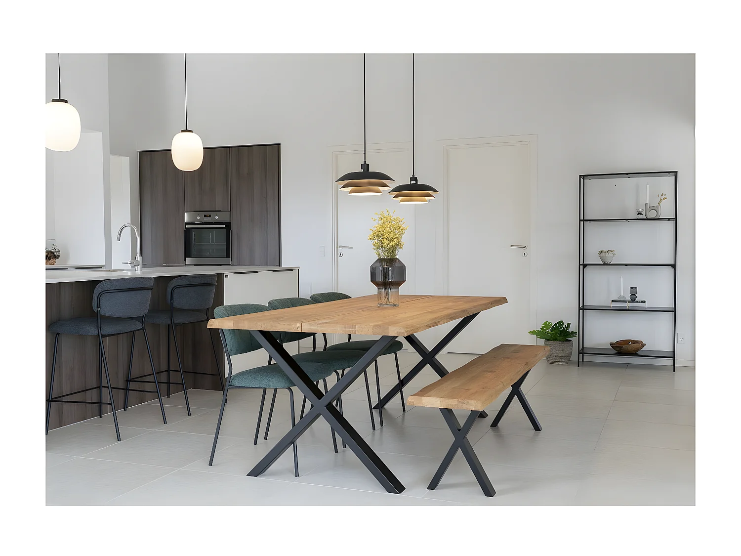 Banc Toulon, Marron, 180x32x46 cm, EPIKASA