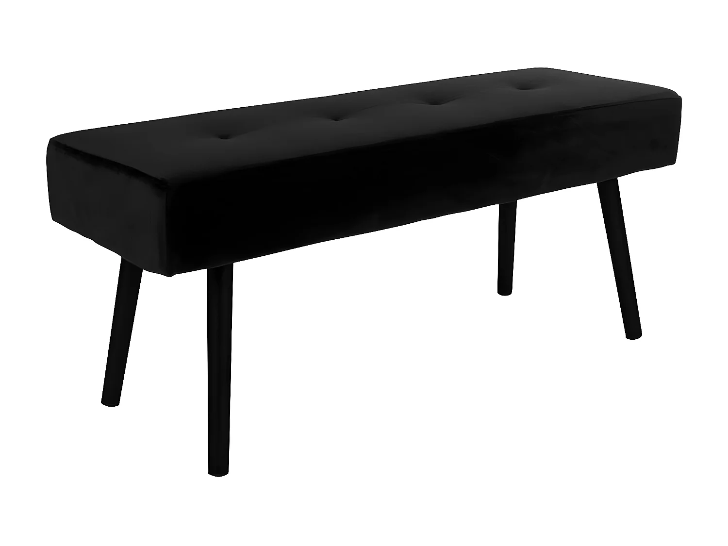 Ławka Skiby, Czarny, 35x100x44 cm, EPIKASA