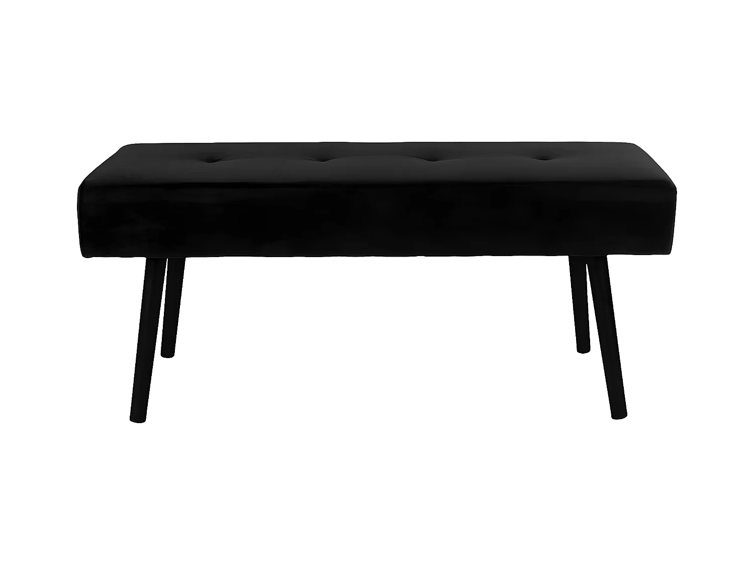 Banc Skiby, Noir, 35x100x44 cm, EPIKASA