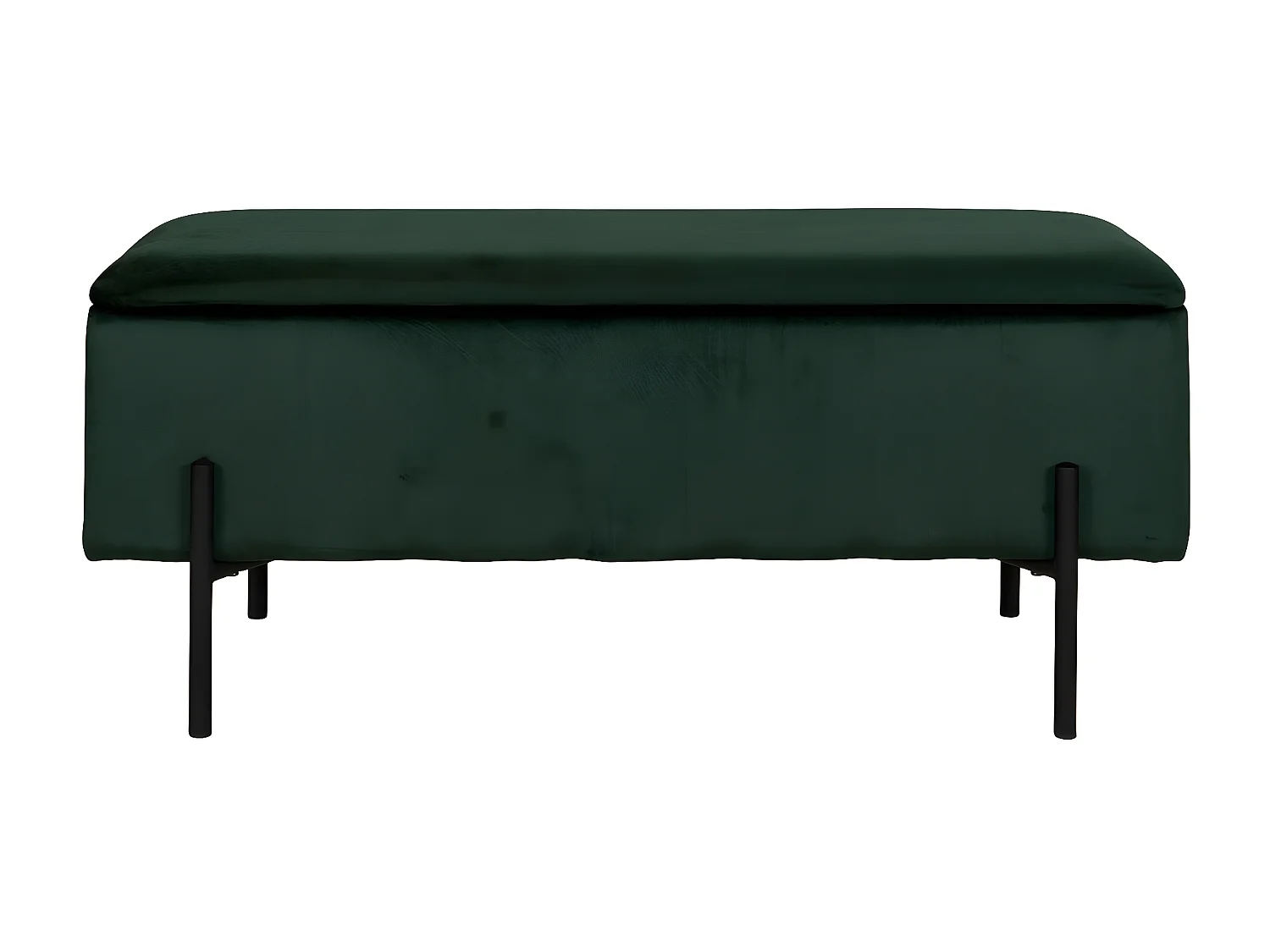 Panca con Portaoggetti Watford, Verde, 36,5x95x46 cm, Epikasa
