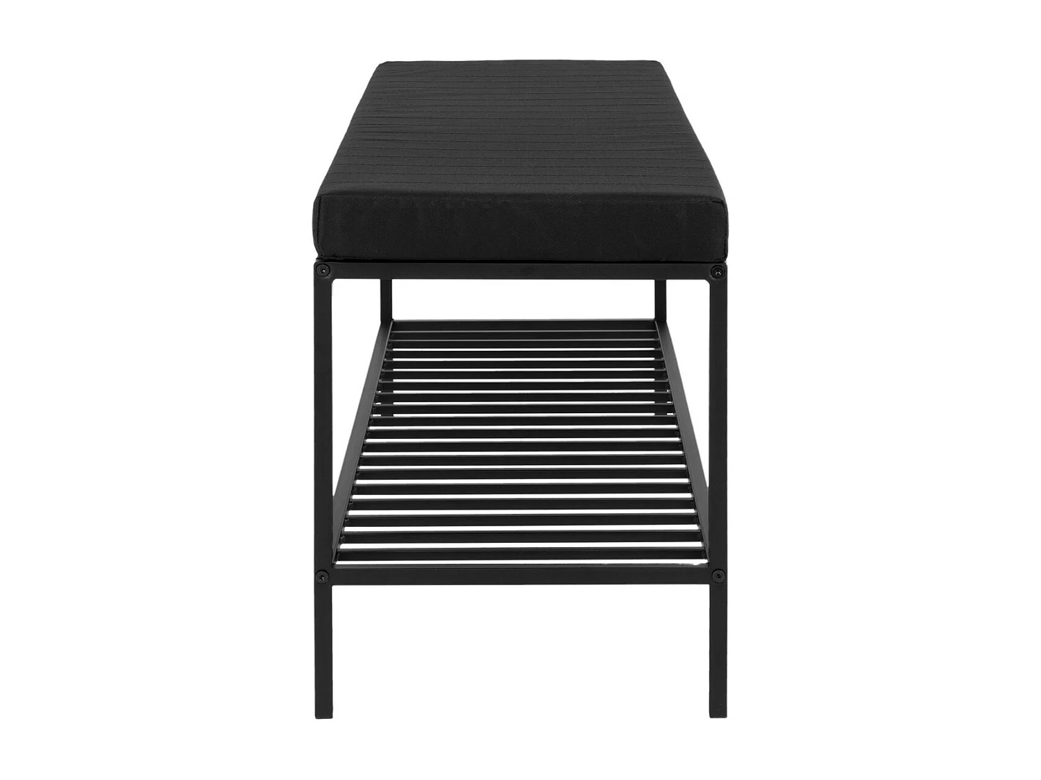 Banc Vita, Noir, 36x100x48,5 cm, EPIKASA