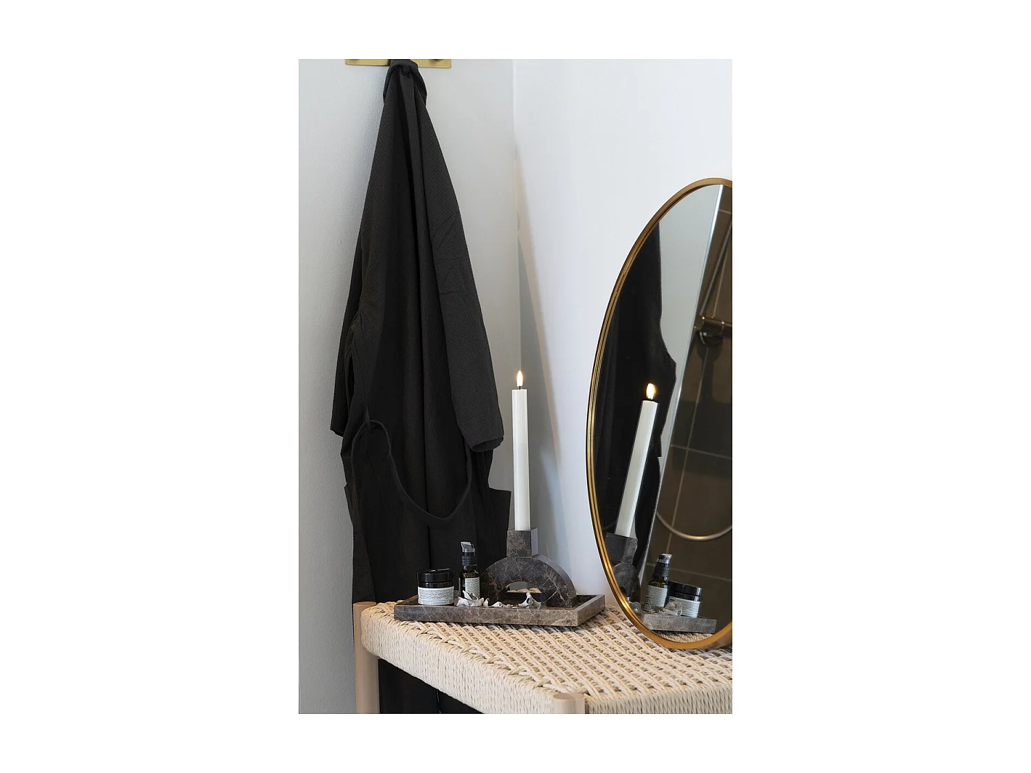 Bank Abano, Bruin, 35x80x45 cm, EPIKASA