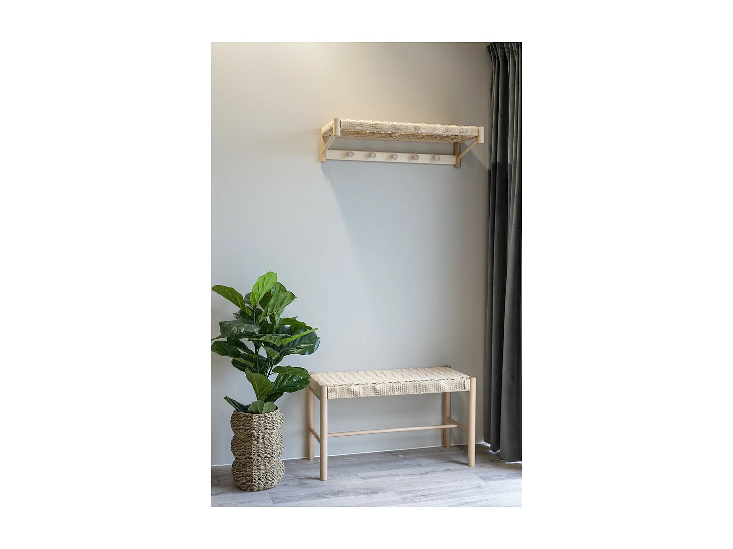 Bank Abano, Bruin, 35x80x45 cm, EPIKASA