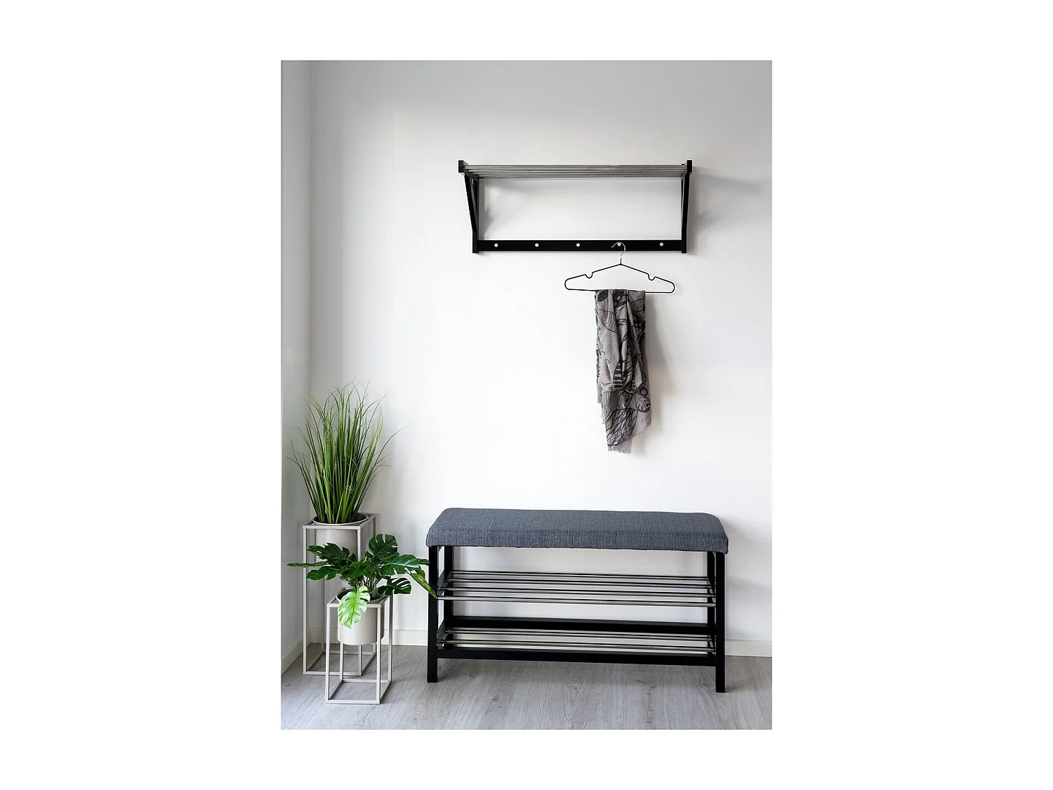 Banc Padova, Gris, 100x34x50 cm, EPIKASA