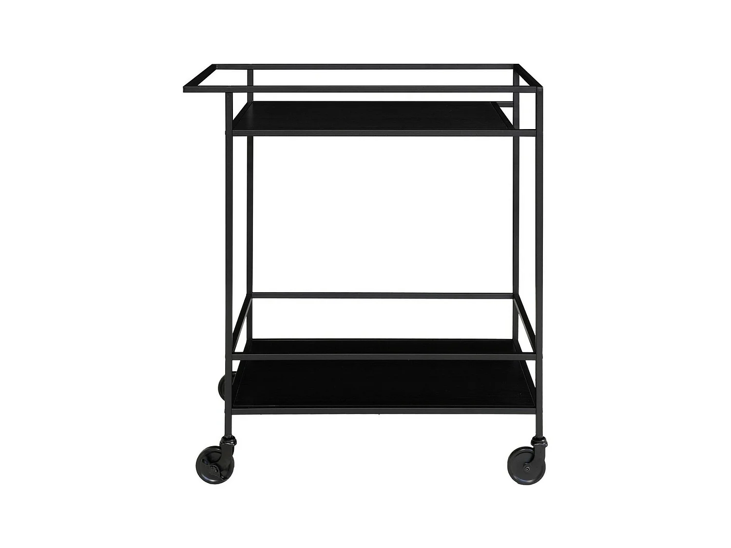Chariot de Cuisine Vita, Noir, 68x40x79 cm, EPIKASA