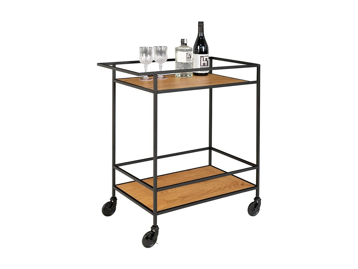 Trolley Vita, Bruin, 68x40x79 cm, EPIKASA