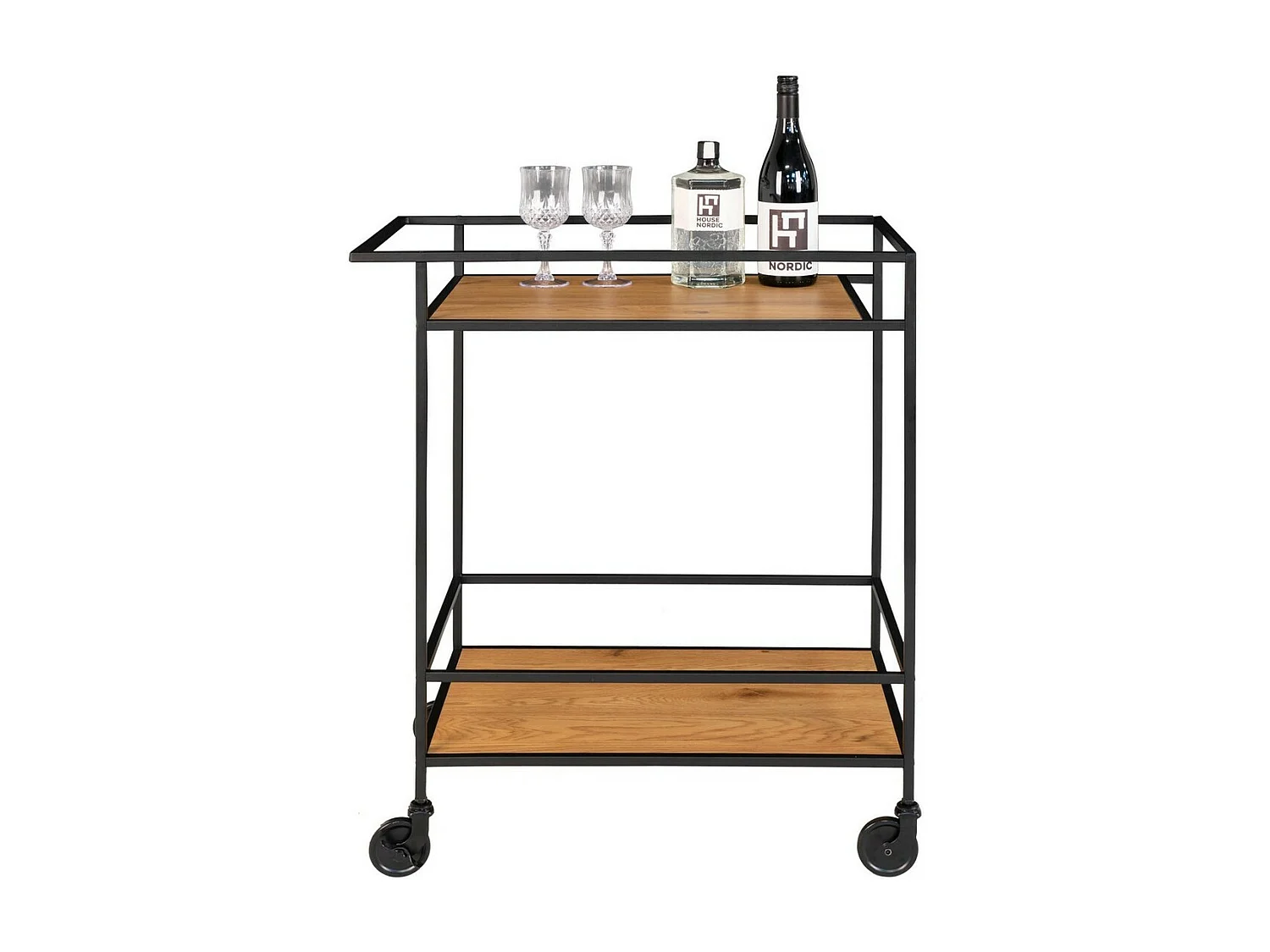 Trolley Vita, Bruin, 68x40x79 cm, EPIKASA