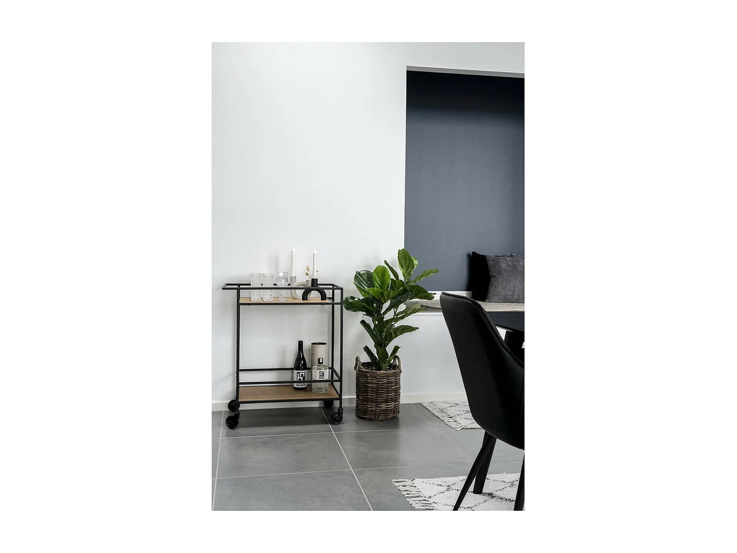 Trolley Vita, Bruin, 68x40x79 cm, EPIKASA