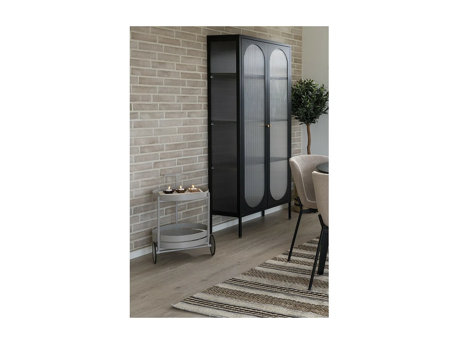 Chariot de Cuisine Beja, Gris, 49,5x40x61 cm, Seven Design