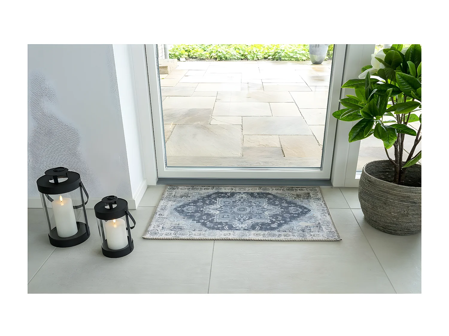 Wycieraczka Hawana, Niebieski, 80x50x1 cm, EPIKASA