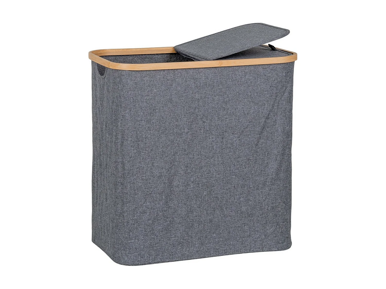 Panier à Linge Noto, Gris, 33x54x54 cm, Seven Design