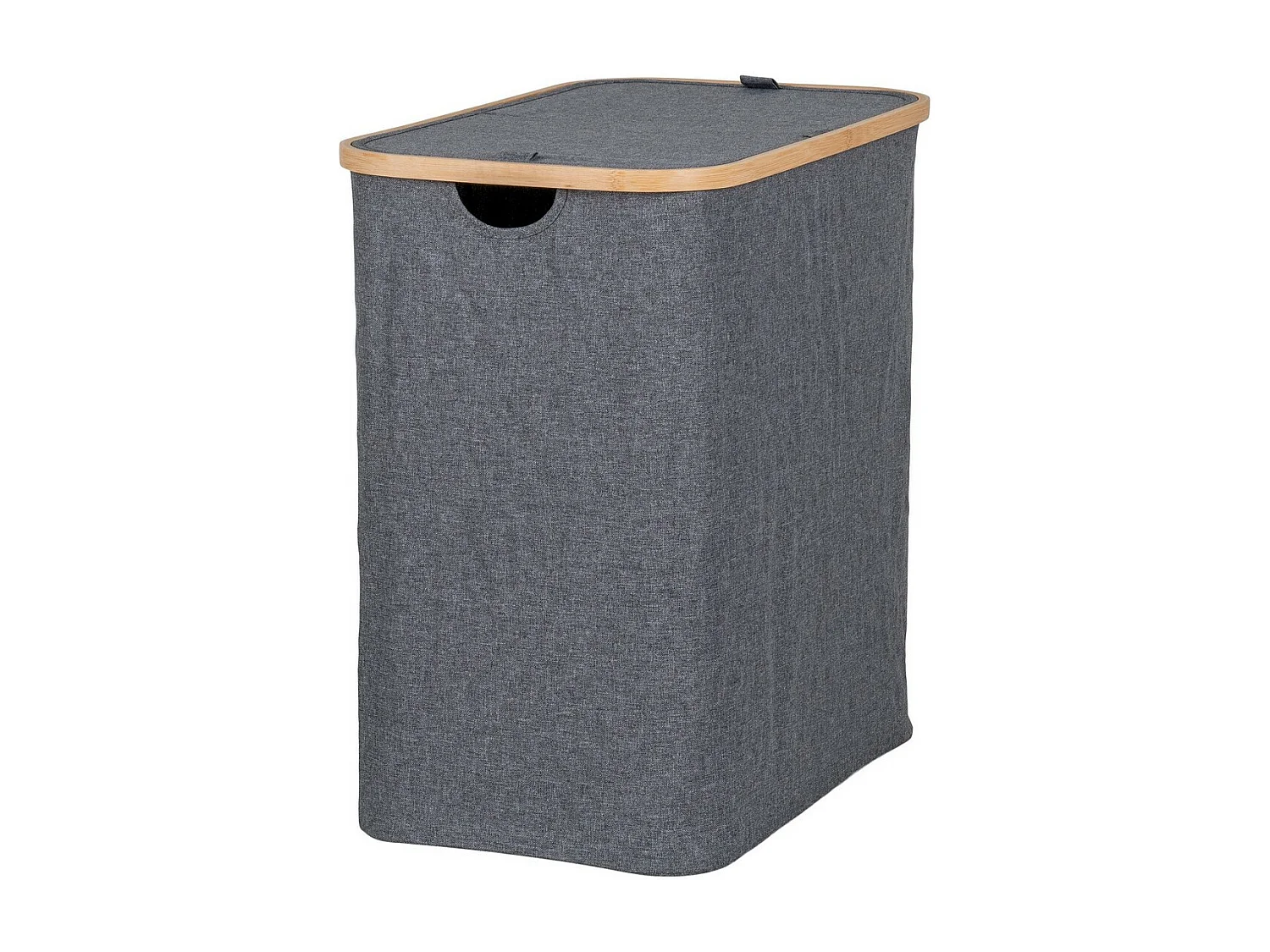 Panier à Linge Noto, Gris, 33x54x54 cm, Seven Design