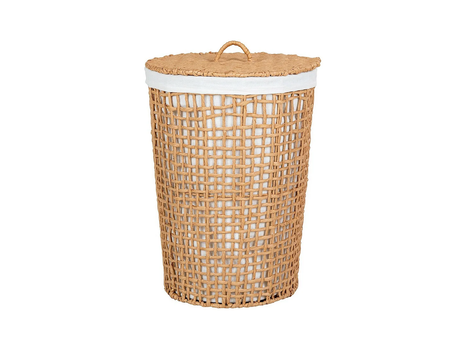 Panier à Linge Pomal, Marron, 42x42x56 cm, EPIKASA