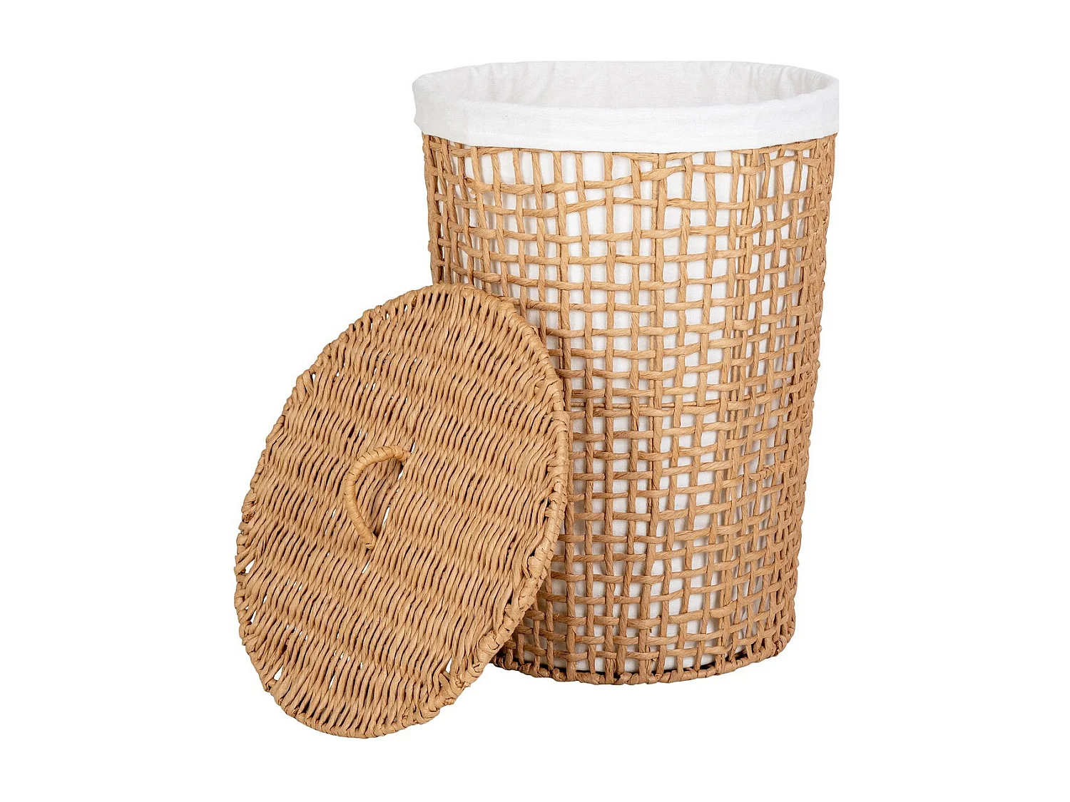 Wasmand Pomal, Bruin, 42x42x56 cm, Seven Design