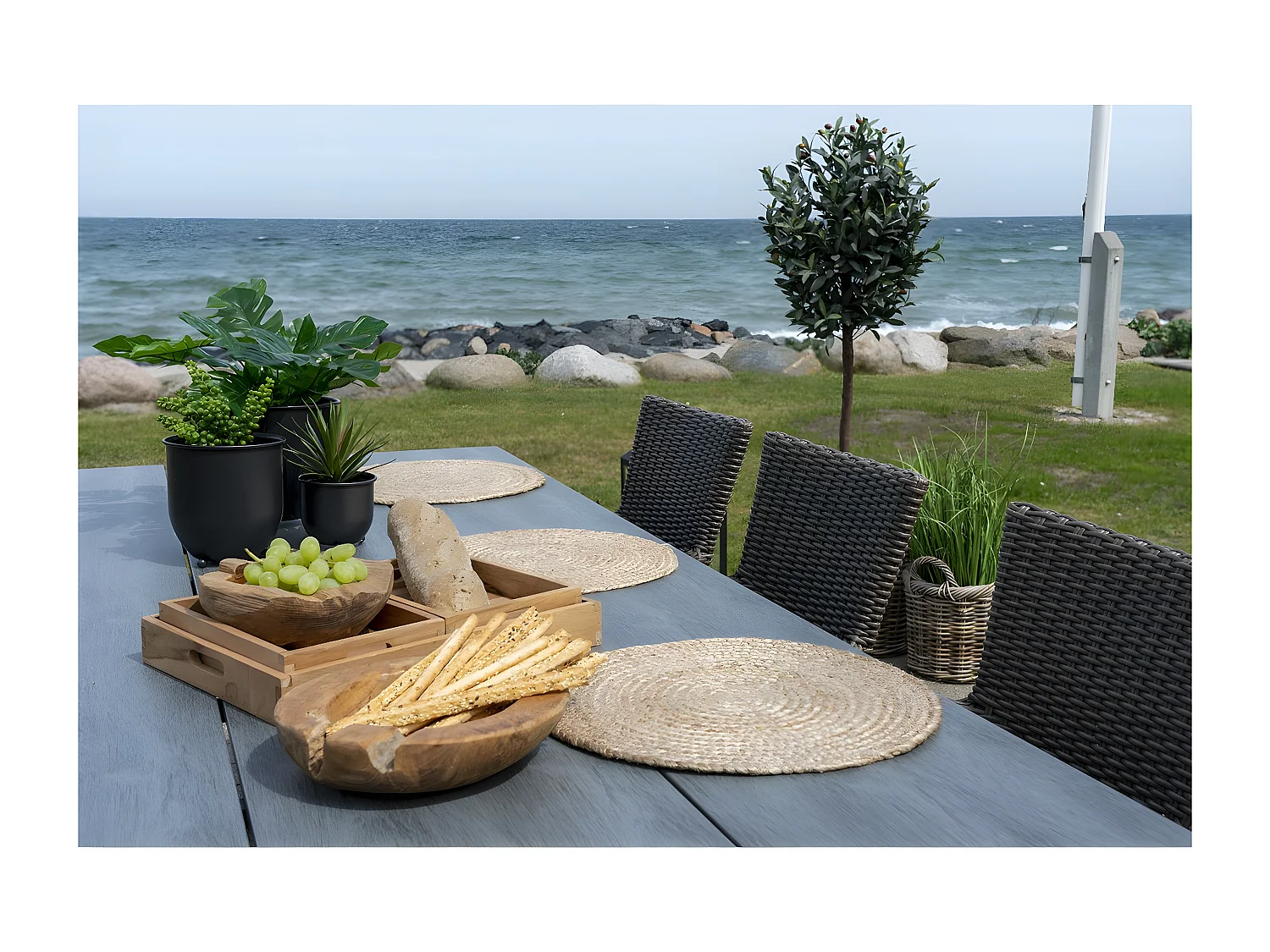 Set di 4 Sottopiatti Bombay, Marrone, 38x38x0,5 cm, EPIKASA