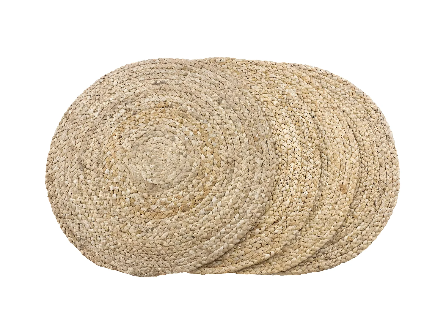 Lot de 4 Set de Table Bombay, Marron, 38x38x0,5 cm, EPIKASA