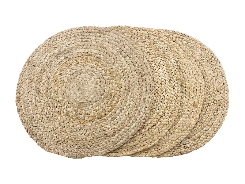 Set van 4 Schotels Bombay, Bruin, 38x38x0,5 cm, EPIKASA