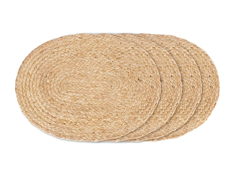 Set van 4 Schotels Bombay, Bruin, 45x35x0,5 cm, EPIKASA