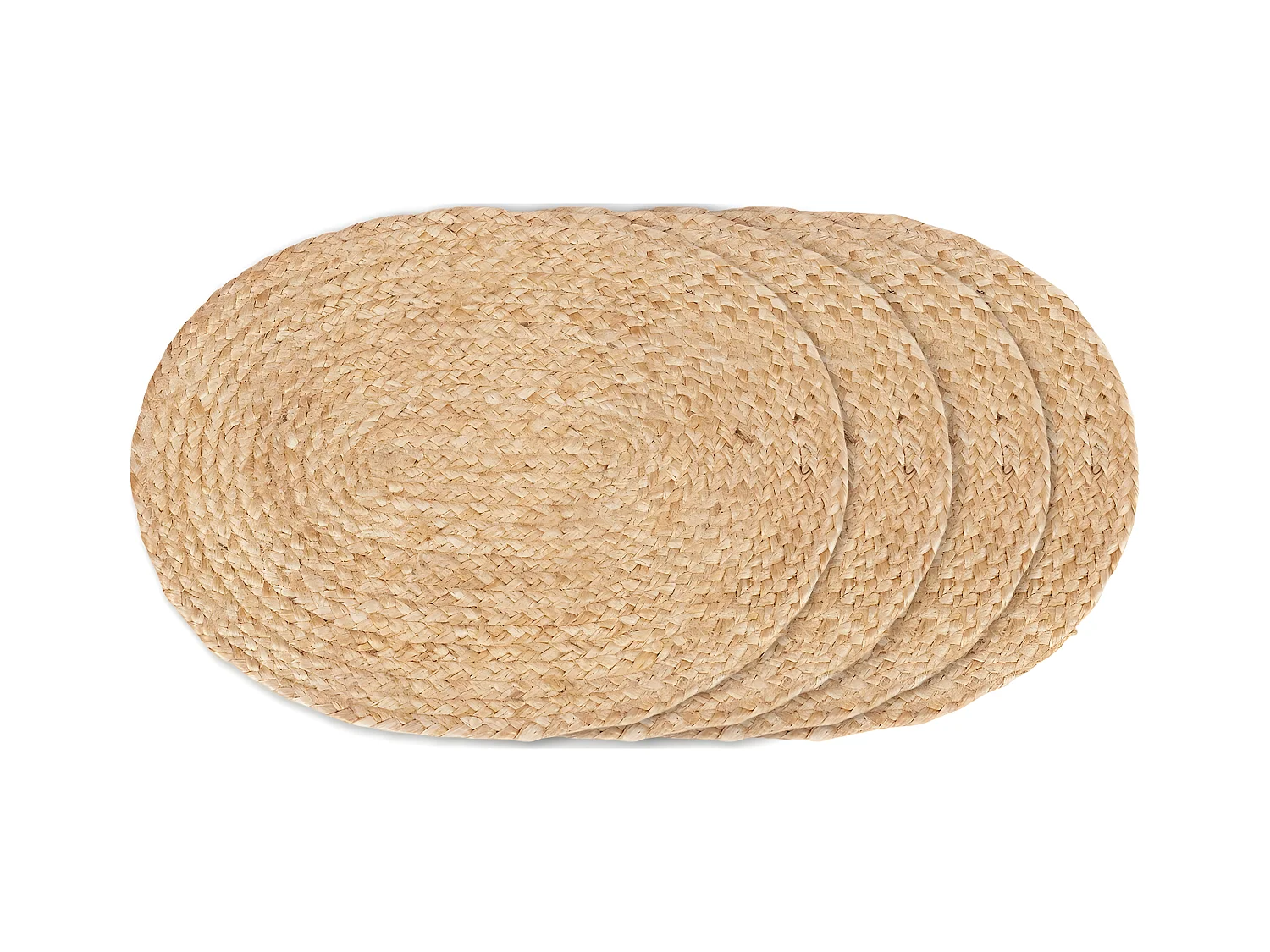 Set di 4 Sottopiatti Bombay, Marrone, 45x35x0,5 cm, EPIKASA