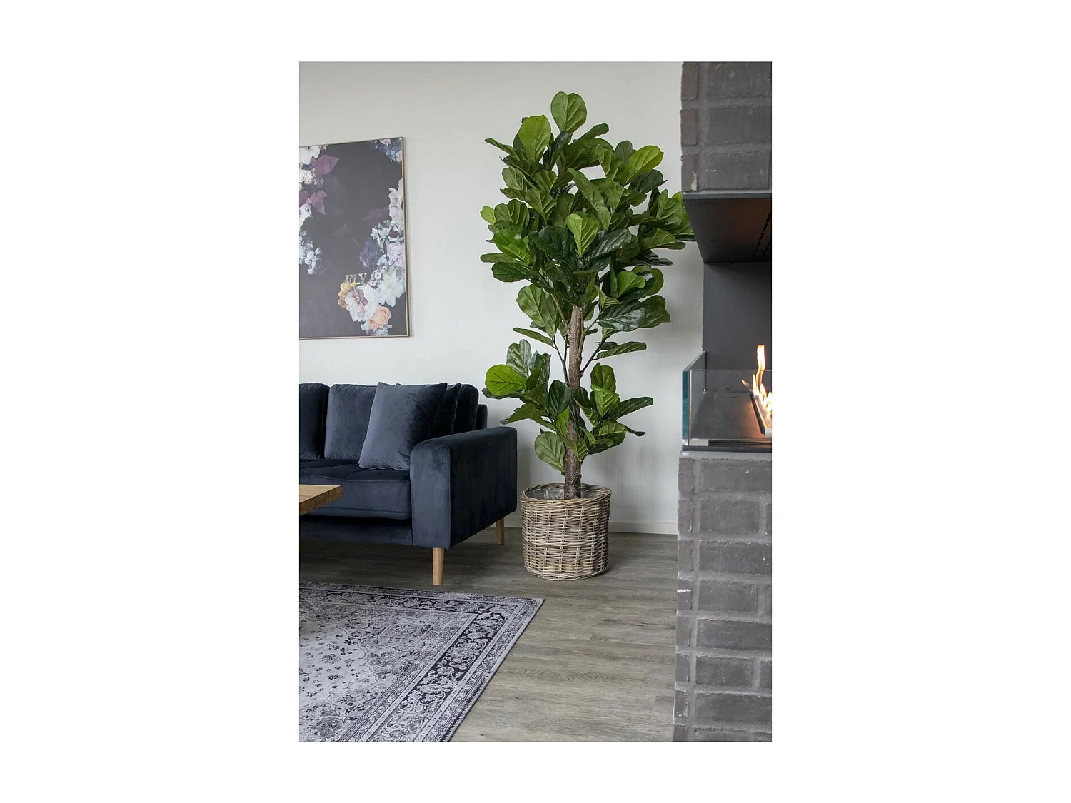 Plante Artificielle Fiddle, Vert, 81x93x190 cm, EPIKASA