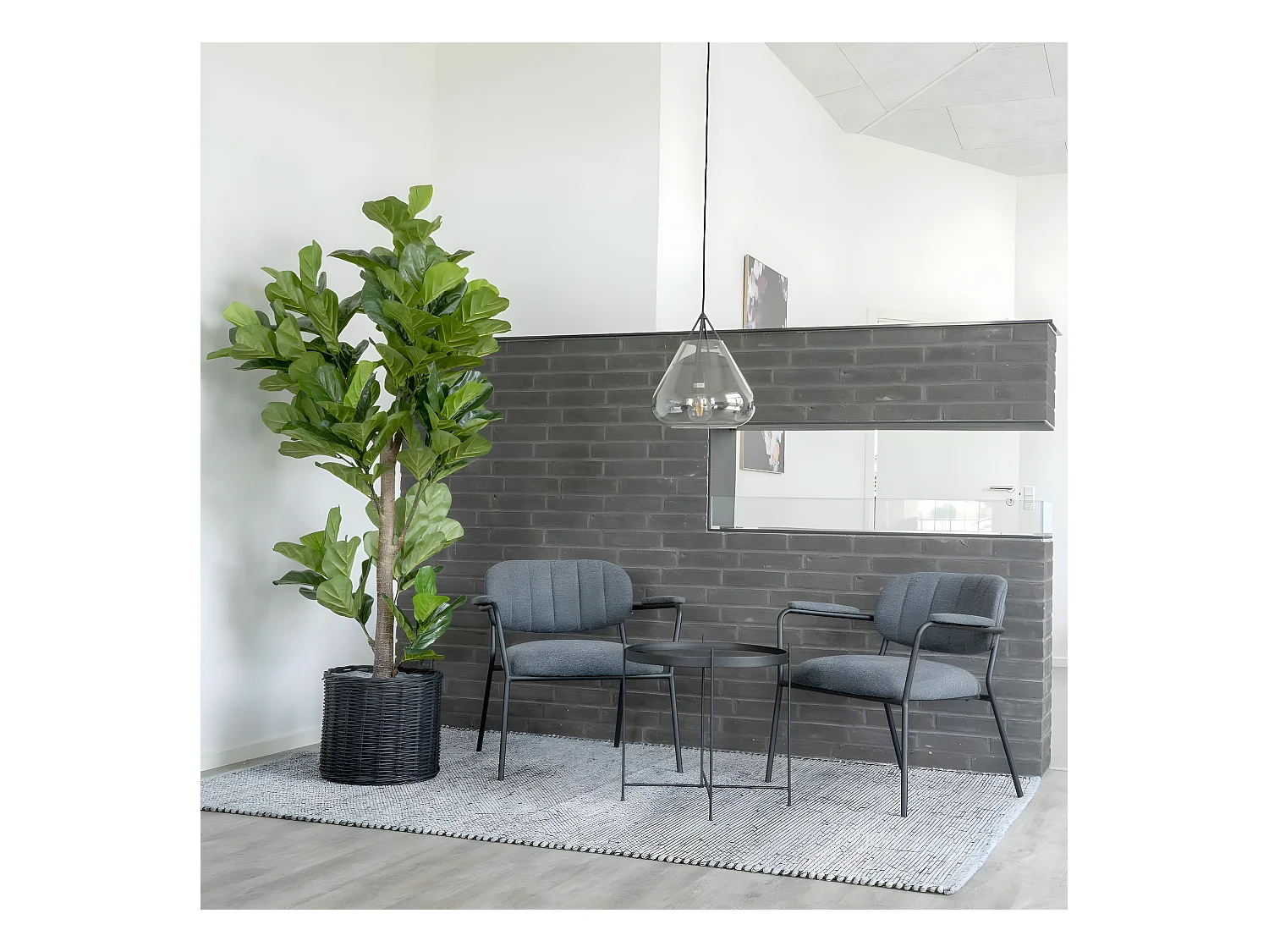 Plante Artificielle Fiddle, Vert, 81x93x190 cm, EPIKASA