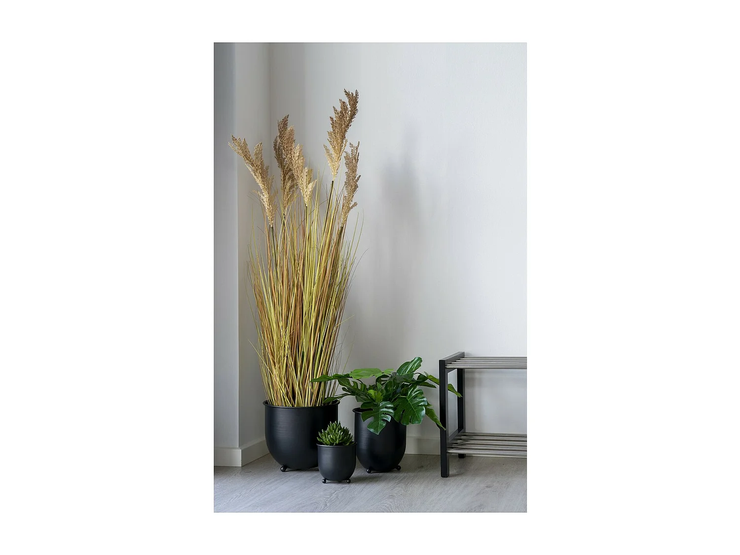 Plante Artificielle Sorgho, Marron, 35x30x110 cm, Seven Design