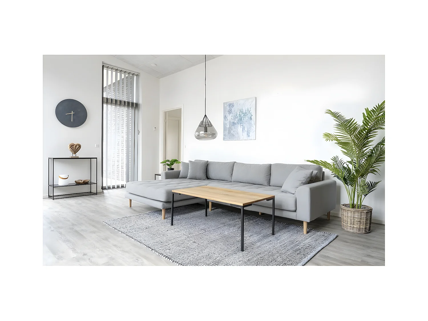 Plante Artificielle Areca, Vert, 64x64x175 cm, EPIKASA