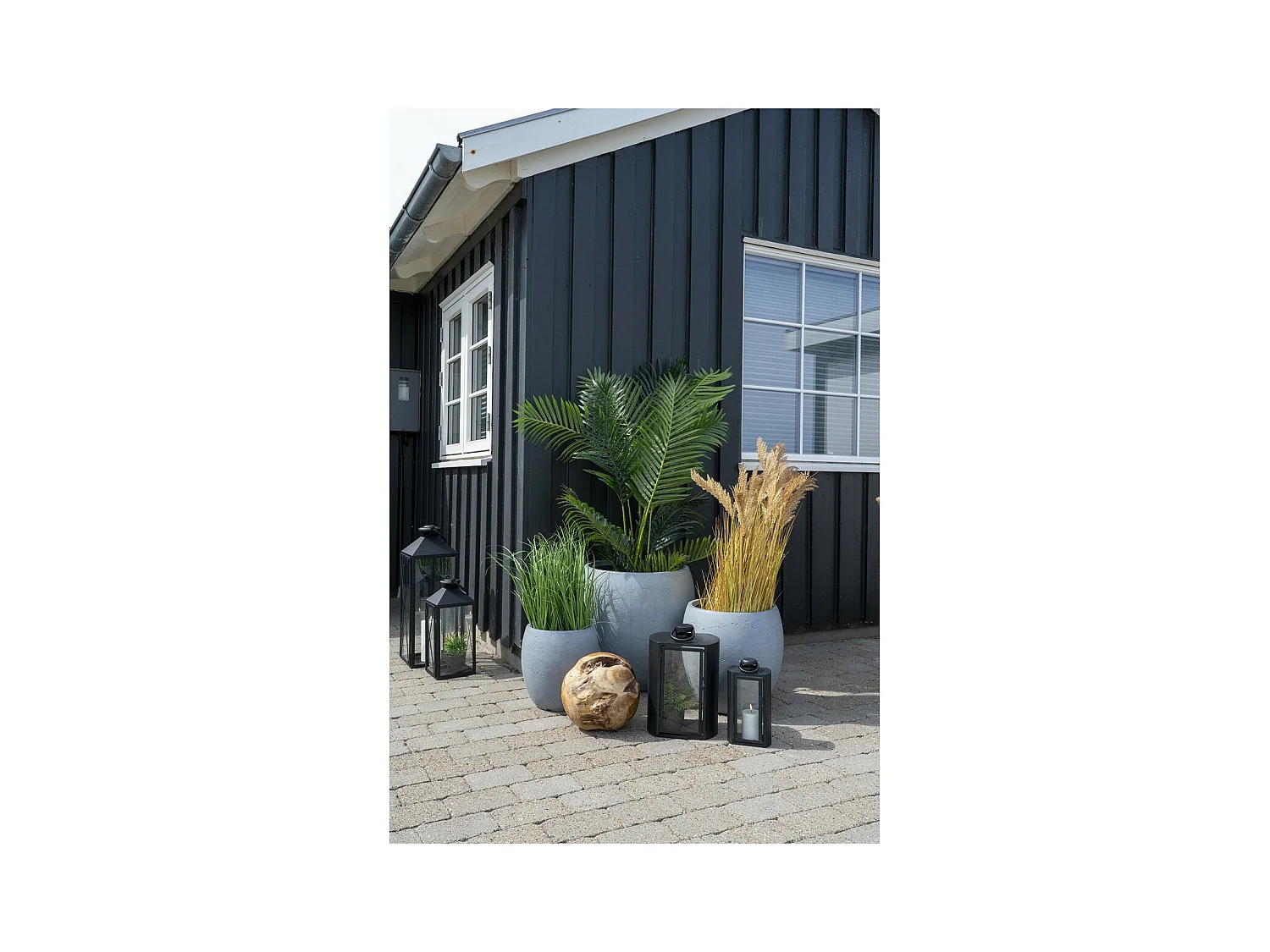 Plante Artificielle Areca, Vert, 64x64x175 cm, EPIKASA