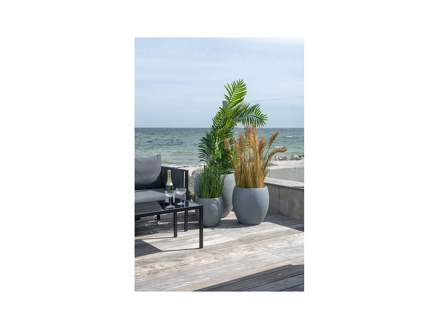 Plante Artificielle Areca, Vert, 64x64x175 cm, EPIKASA