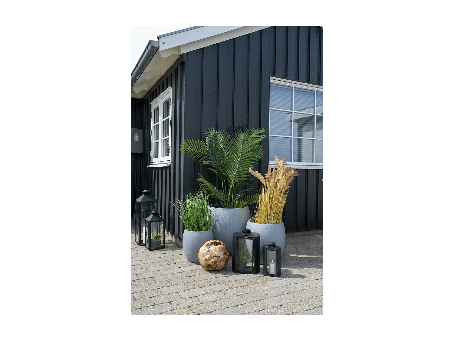 Kunstplant Areca, Groen, 64x64x175 cm, Seven Design
