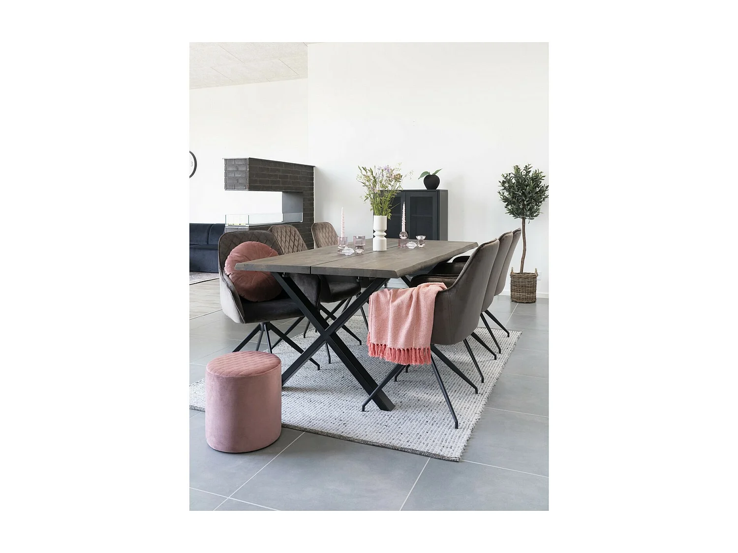 Plante Artificielle Olive, Vert, 58x58x150 cm, EPIKASA