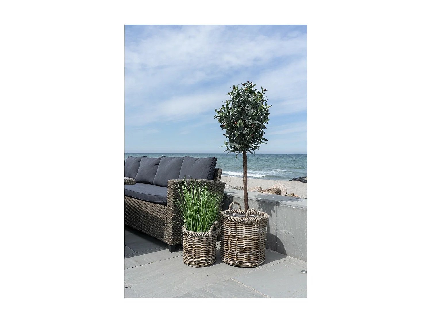 Plante Artificielle Olive, Vert, 58x58x150 cm, EPIKASA