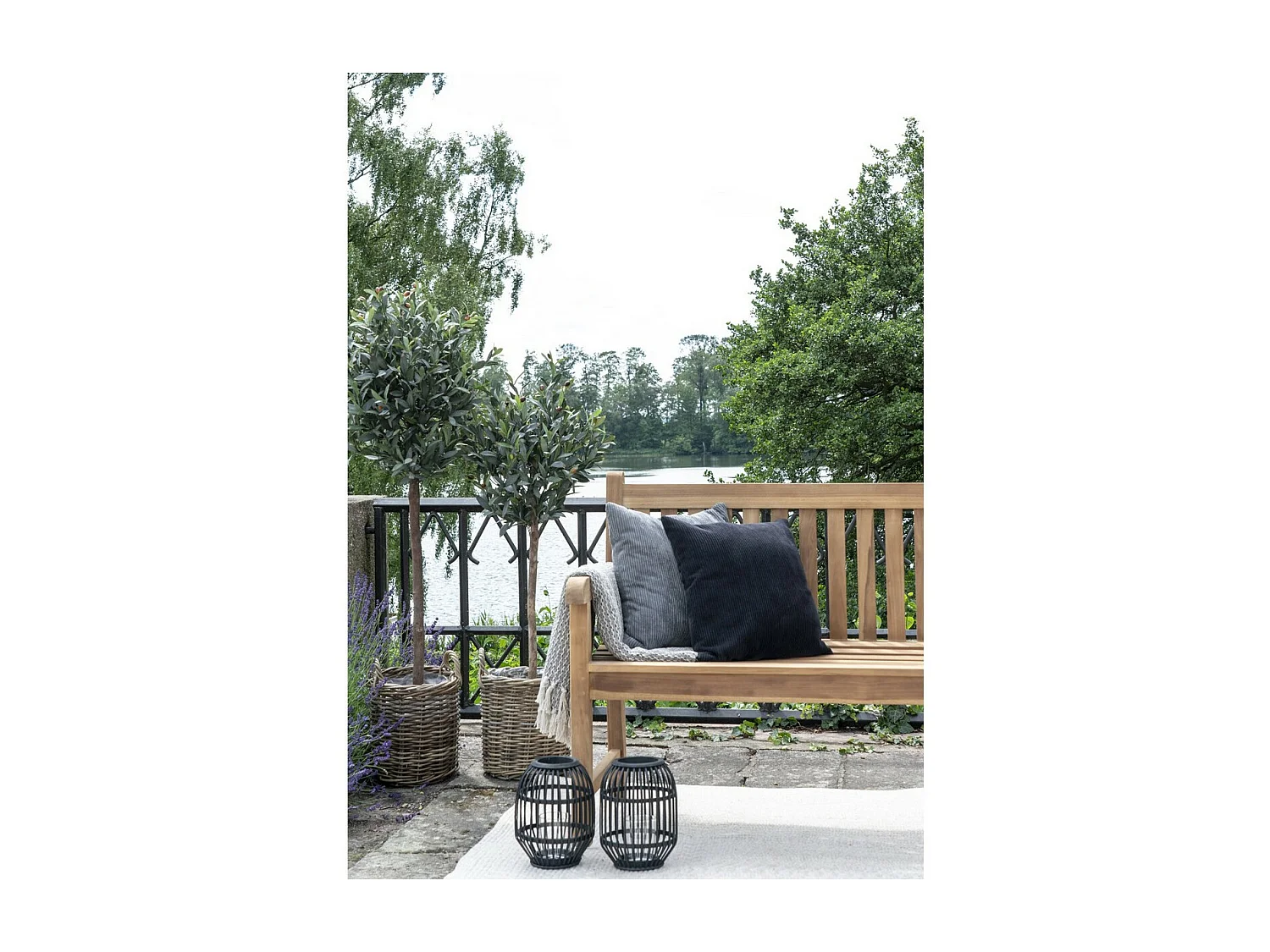 Plante Artificielle Olivier, Vert, 58x58x150 cm, Seven Design