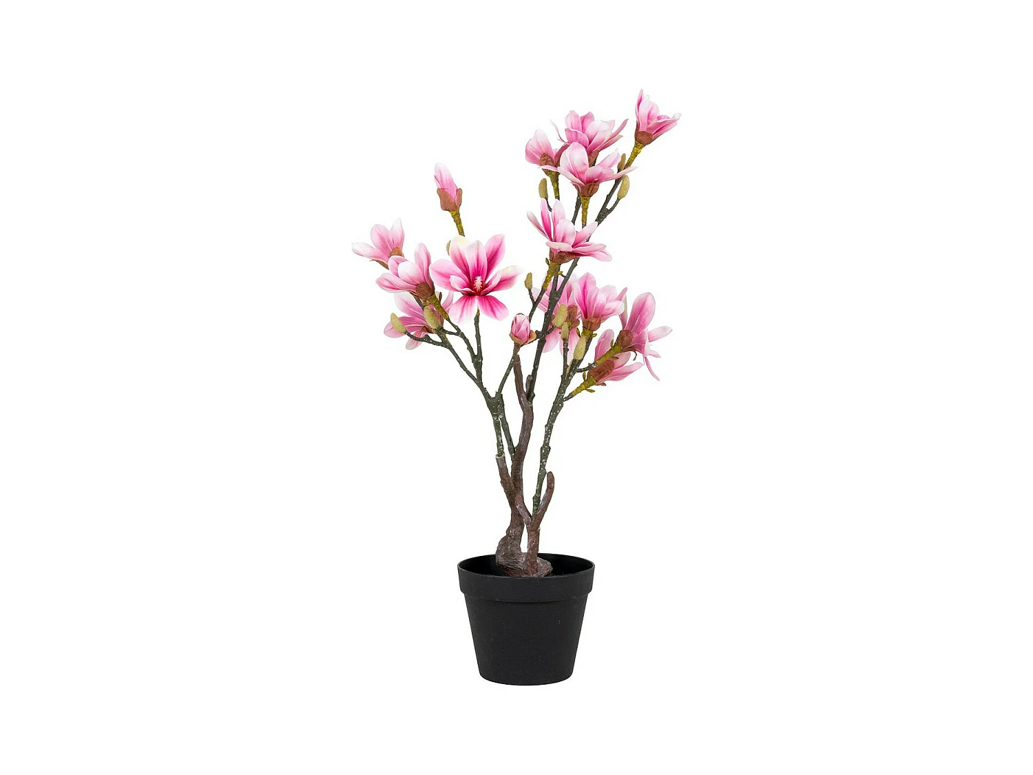 Plante Artificielle Magnolia, Rose, 30x40x74 cm, EPIKASA