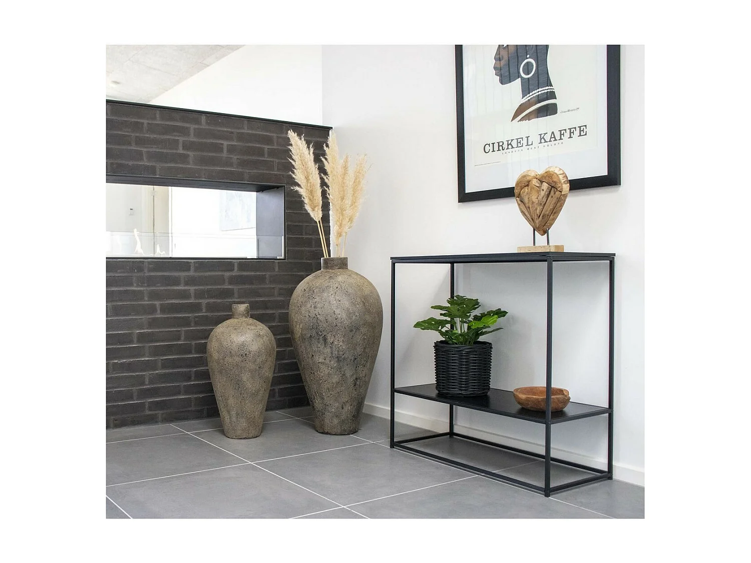 Kunstplant Monstera, Groen, 40x40x45 cm, Seven Design