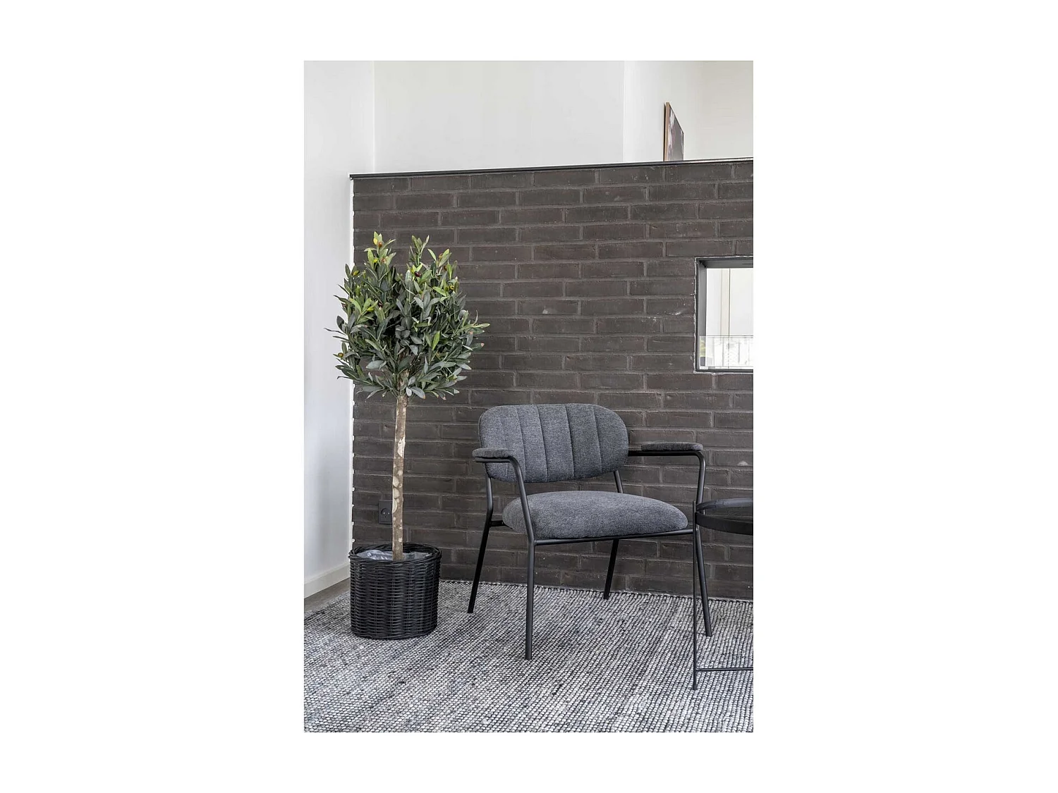 Plante Artificielle Olivier, Vert, 43x47x120 cm, Seven Design