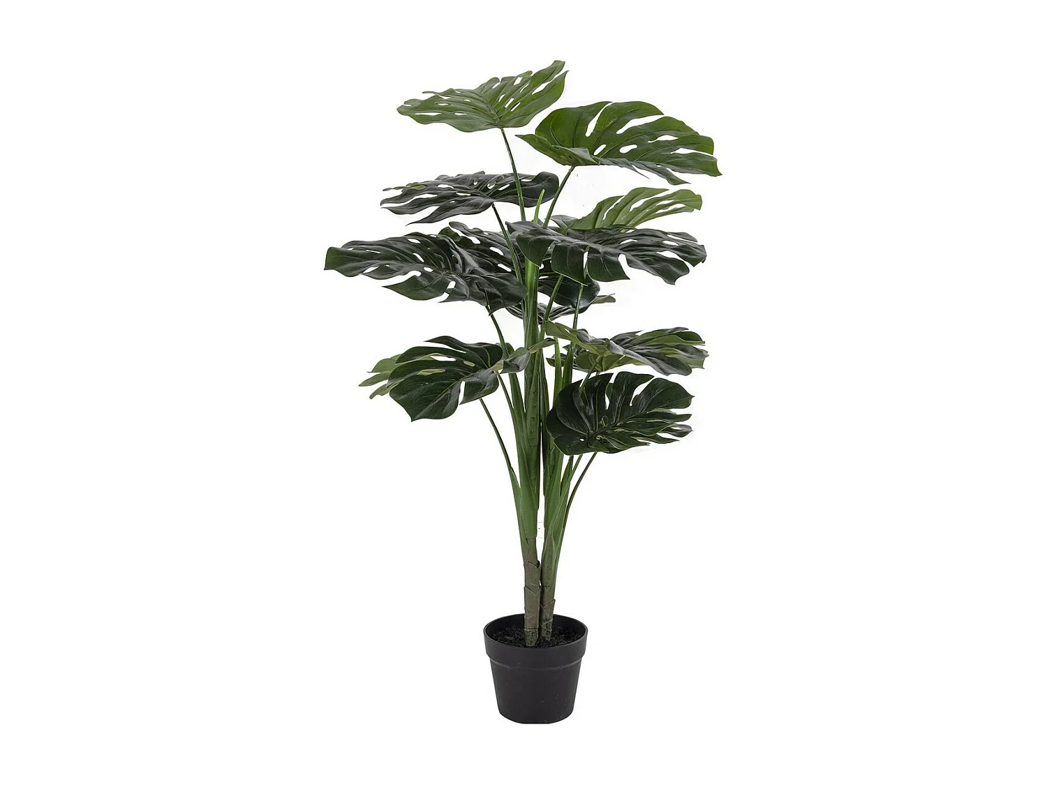 Plante Artificielle Monstera, Vert, 17x18x90 cm, EPIKASA
