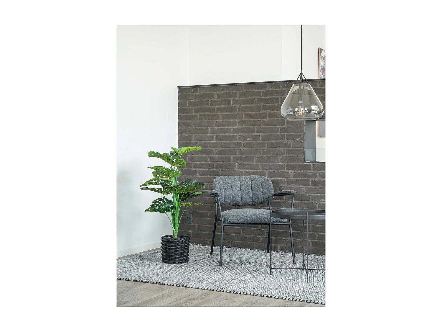 Plante Artificielle Monstera, Vert, 17x18x90 cm, Seven Design