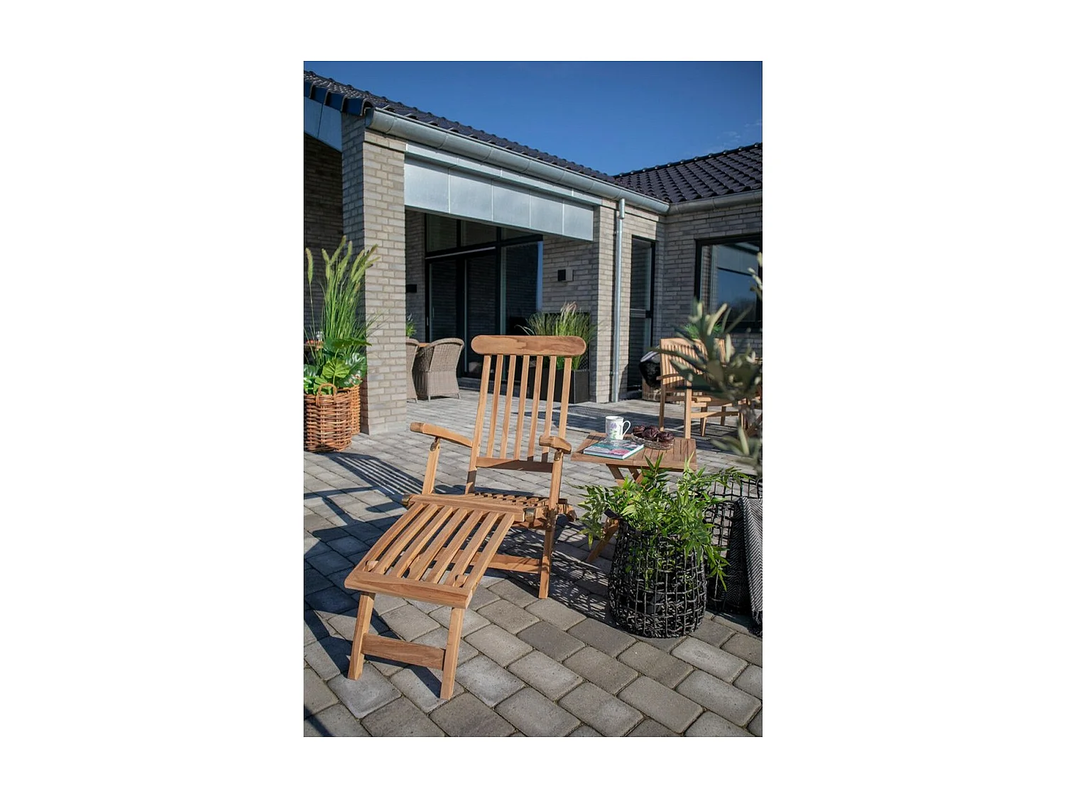 Ligstoel Arrecife, Bruin, 150x60x95 cm, EPIKASA