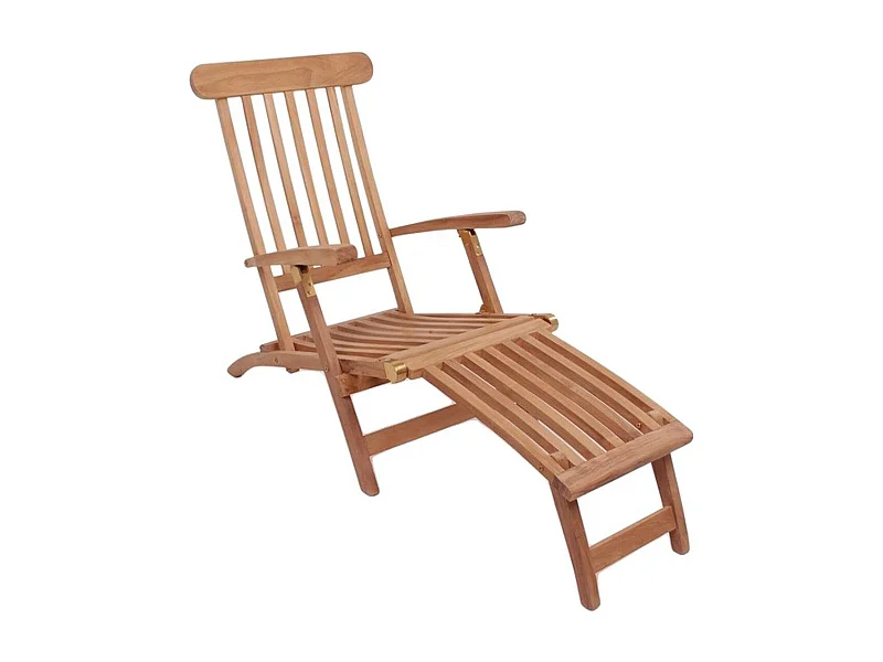 Ligstoel Arrecife, Bruin, 150x60x95 cm, Seven Design