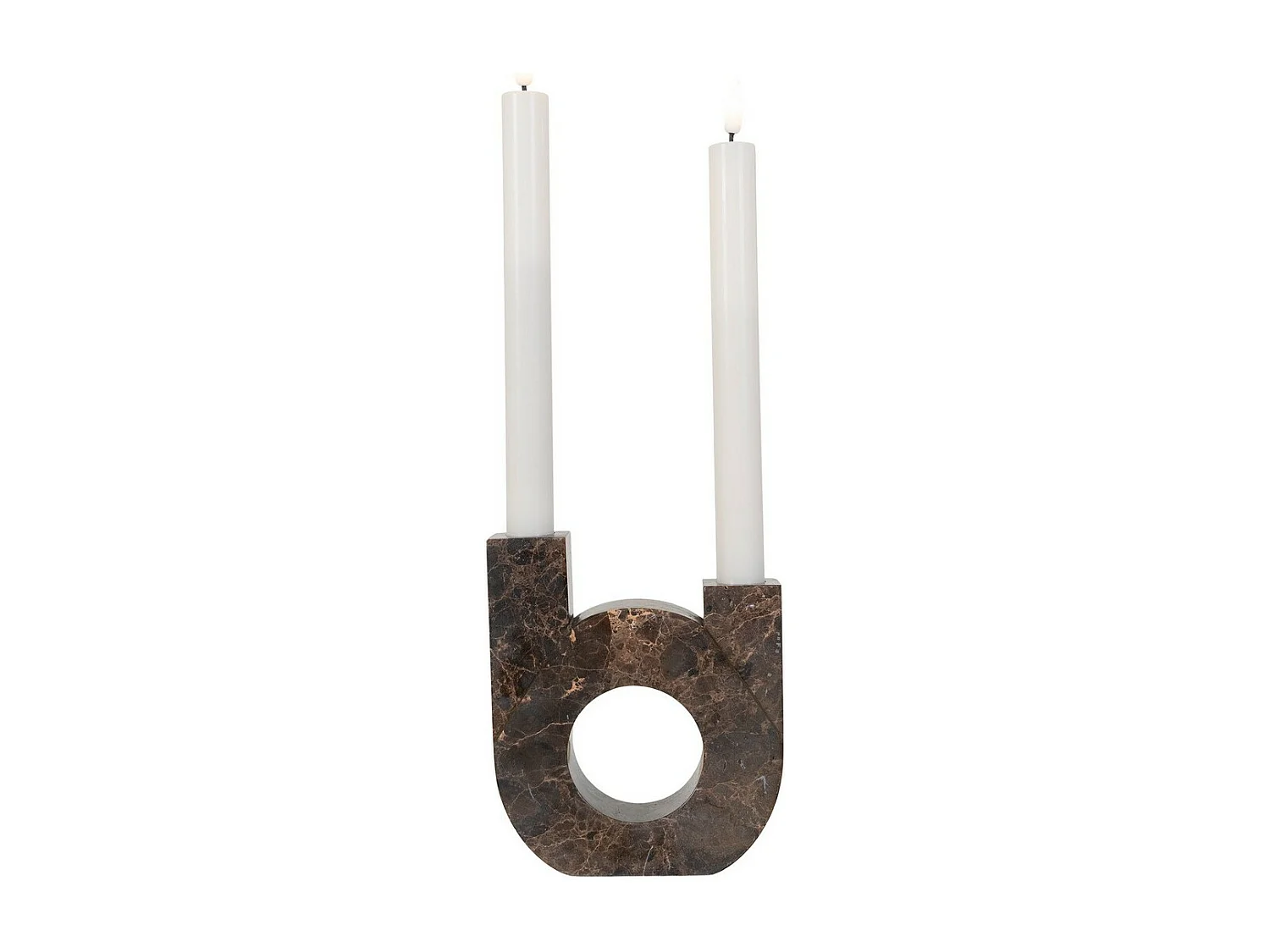 Portacandela Candle, Marrone, 3,5x12x14 cm, EPIKASA