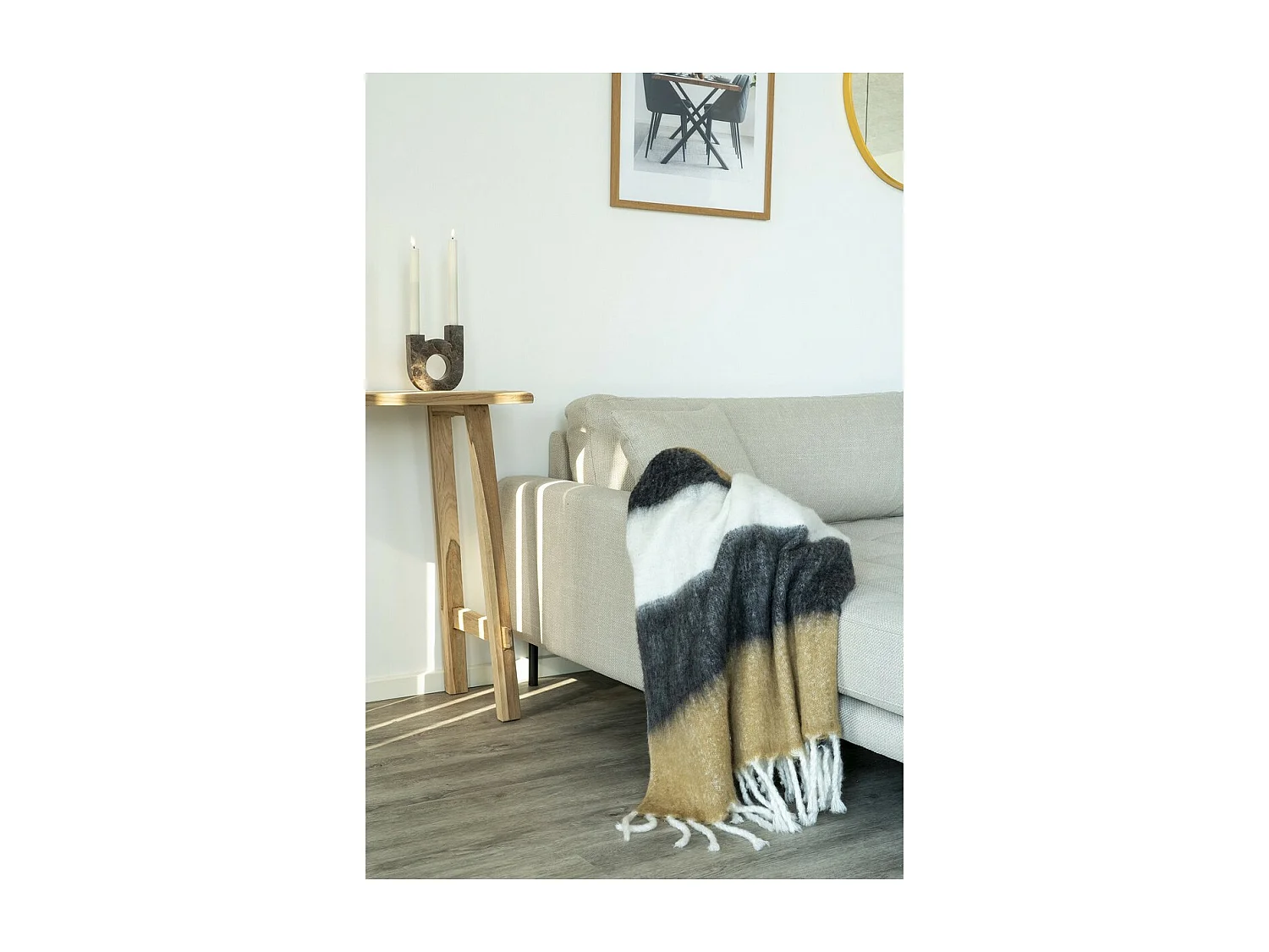 Bougeoir Candle, Marron, 3,5x12x14 cm, EPIKASA