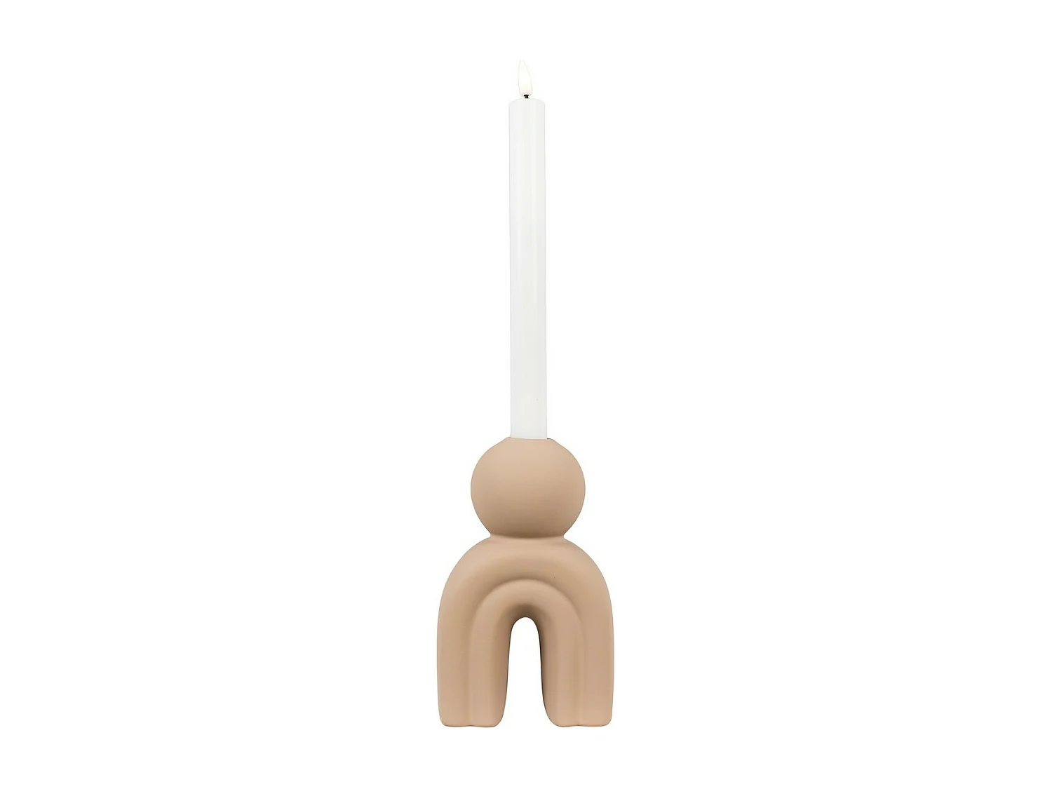 Portacandela Candle, Marrone, 6,5x10,5x17 cm, EPIKASA