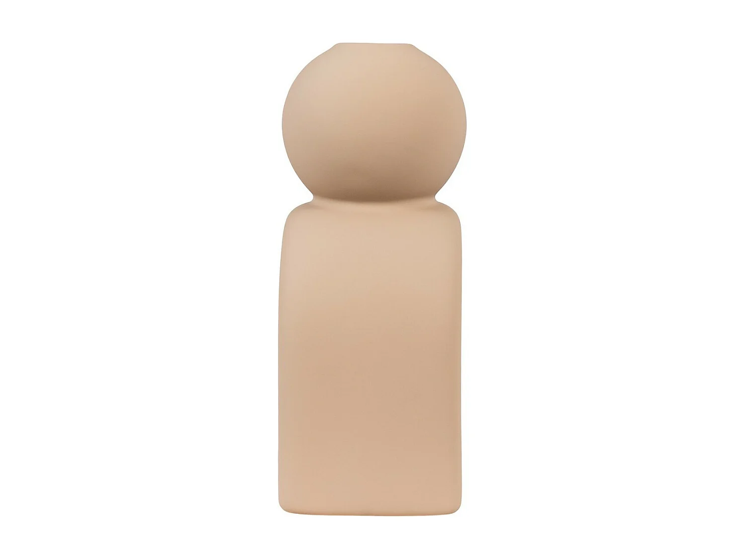 Bougeoir Candle, Marron, 6,5x10,5x17 cm, Seven Design