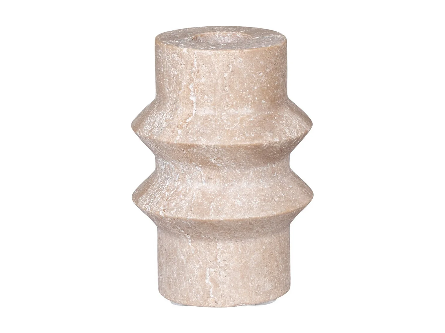 Portavelas Candle, Beige, 7x7x10 cm, EPIKASA