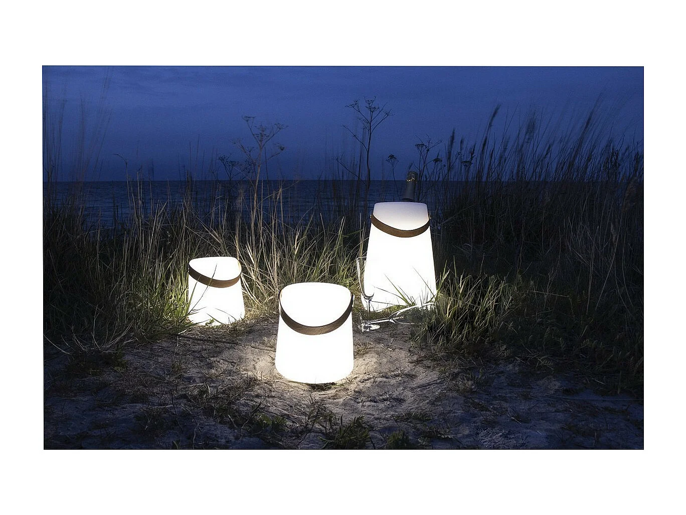 Lampe d'Extérieur Rechargeable Bristol, Blanc, 17x17x21 cm, Epikasa