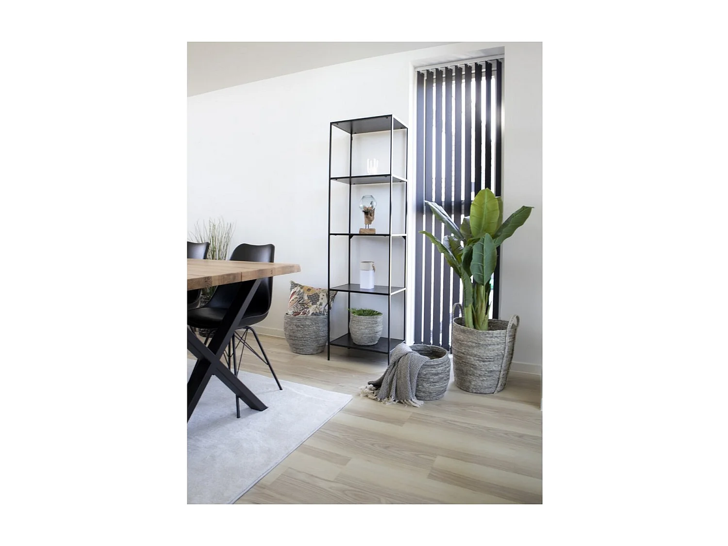 Libreria Vita, Nero, 36x51x170 cm, EPIKASA