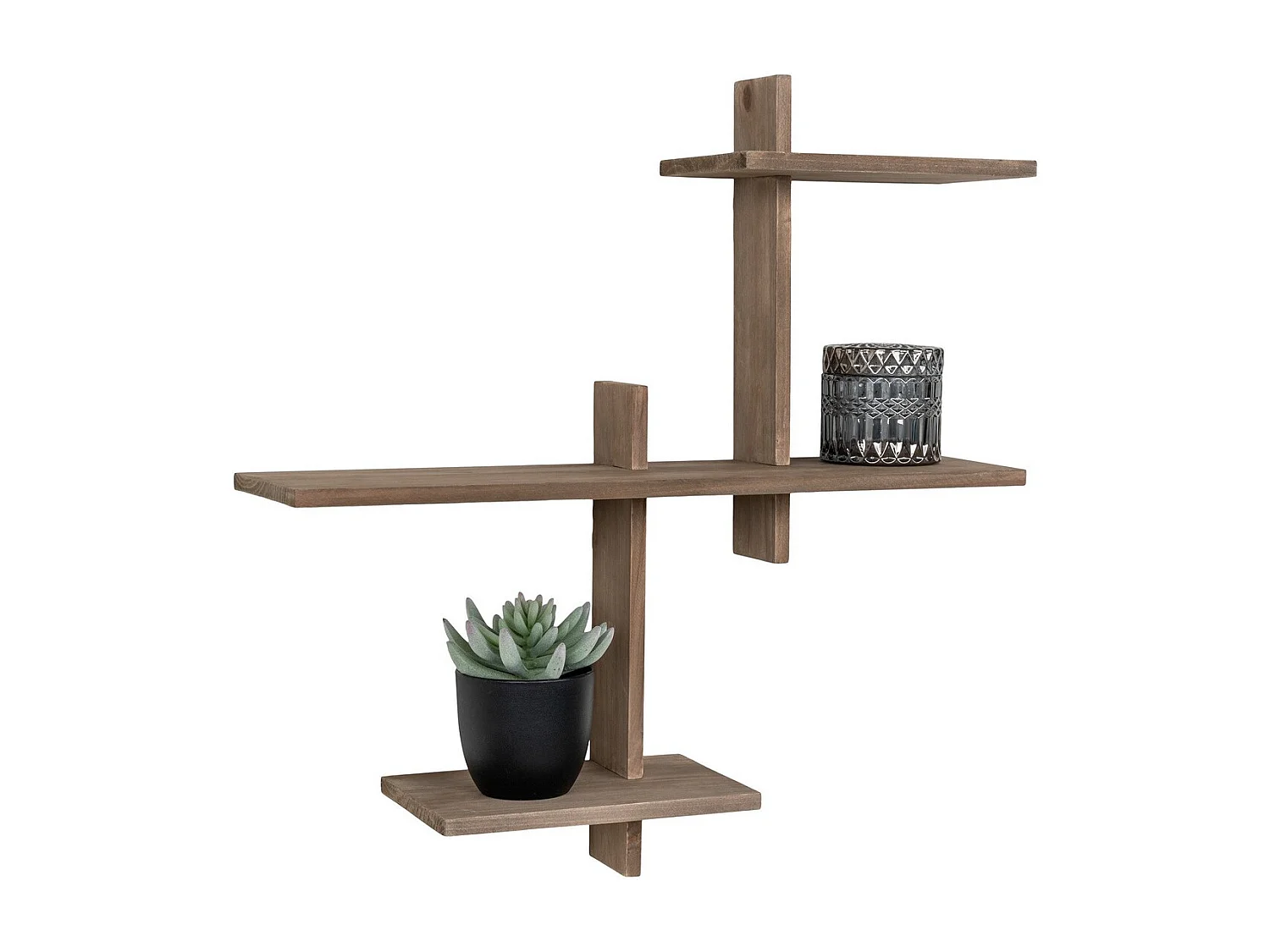 Étagère Gavi, Marron, 15x53x56 cm, Seven Design